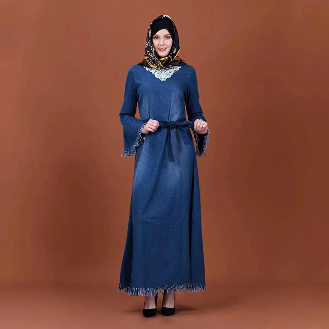 Muslin Dress For Women Dubai Abaya Islamic Long Dresses Ramadan Moroccan Caftan Turkey Dresses Fashion Female Clothing