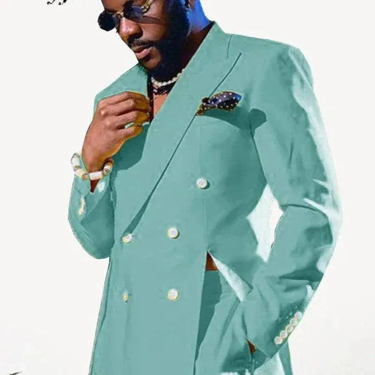 Fashion Men Jacket Two Splits Lavender Suits Men's Daily Wear Summer New Night Party Male Tuxedos Elegant Lavender