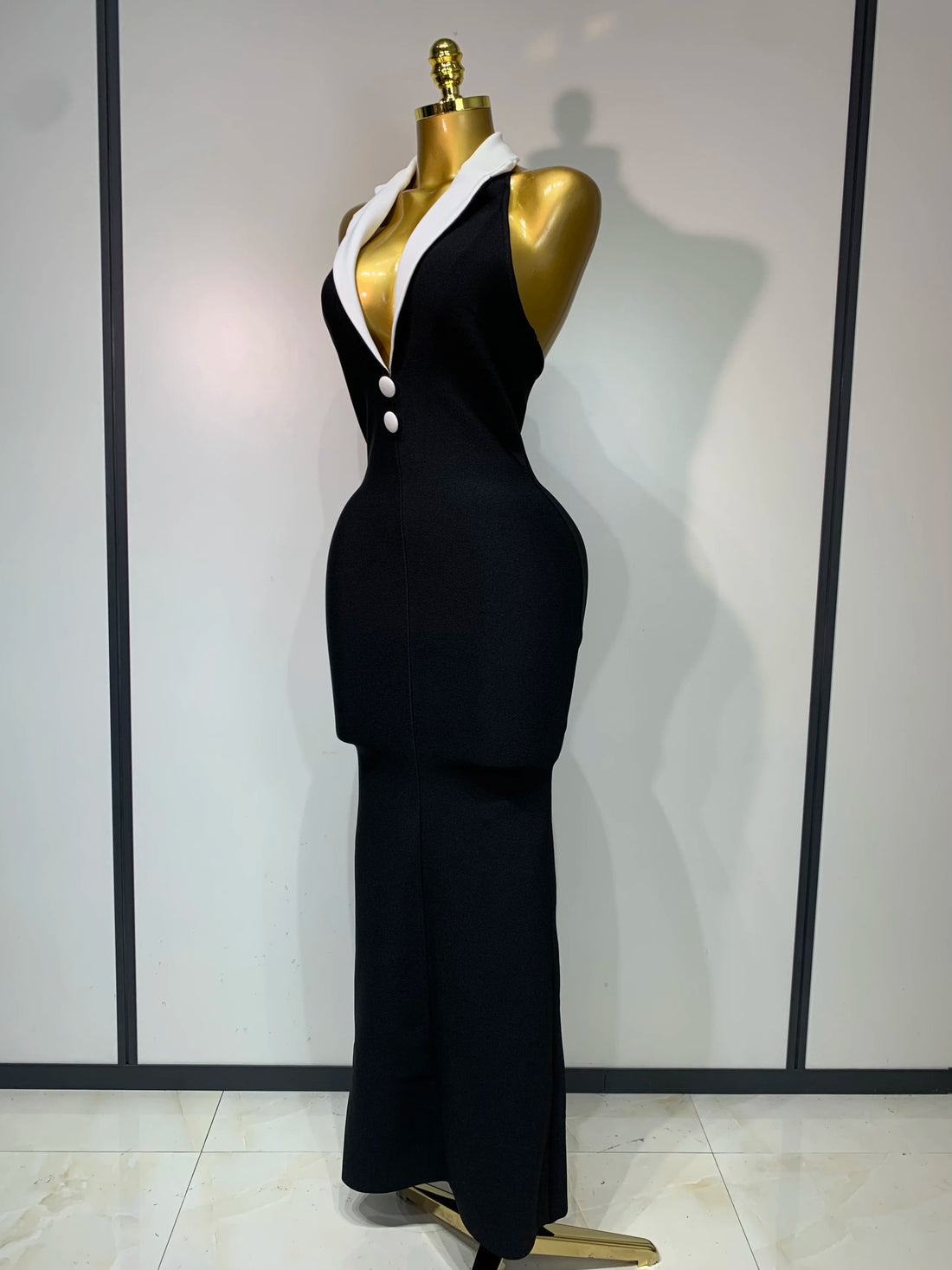Sexy Halter Backless Maxi Dress For Women Celebrity Elegant Gown Sleeveless Bodycon Club Birthday Evening Party Wedding Dresses