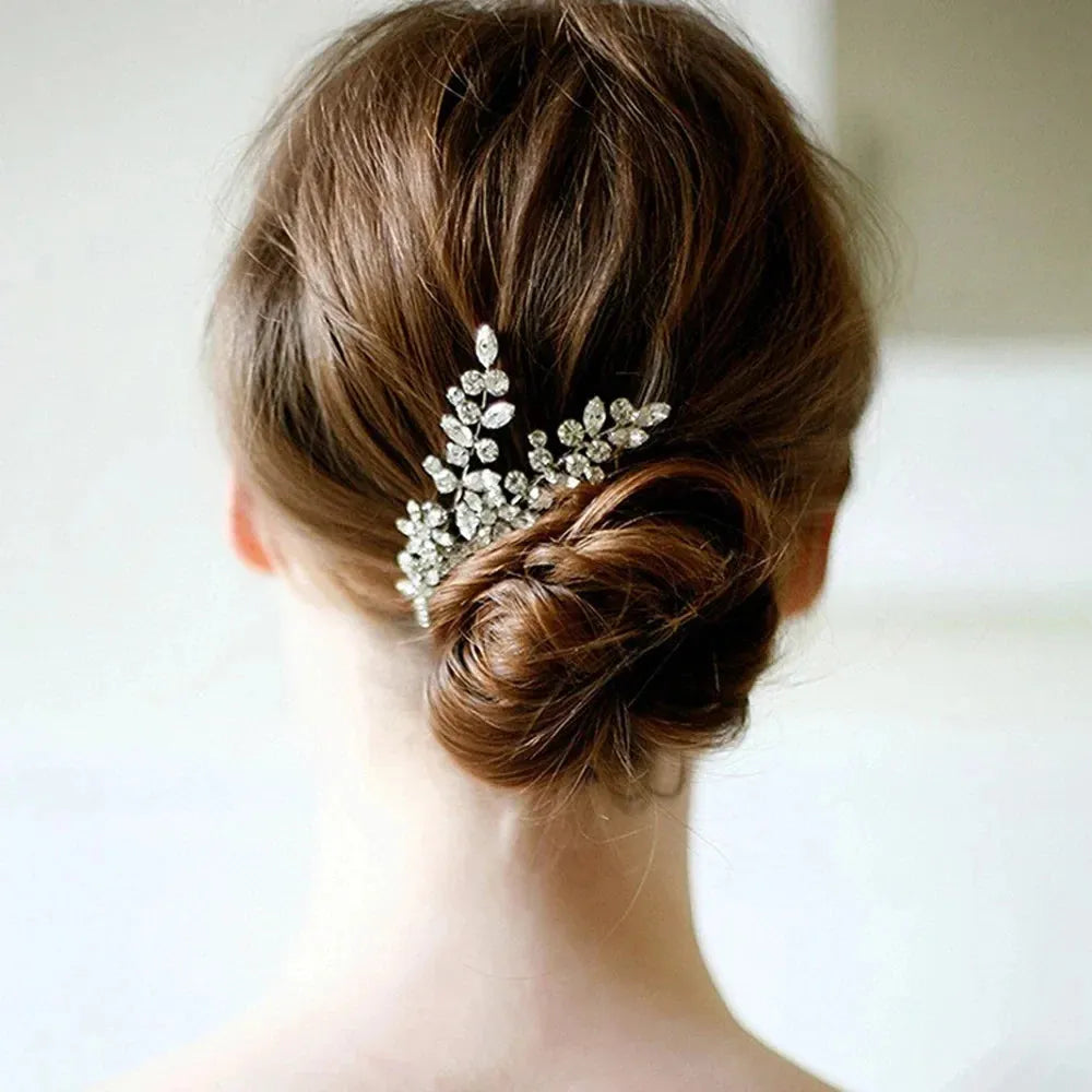 Bridal Wedding Hair Accessories Crystal Hair Combs Clips Jewelry for Women Rhinestone Bride Headpiec Party Bridesmaid Gift