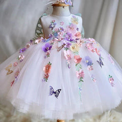 Robe de la princesse des filles ailes de papillon pour enfants