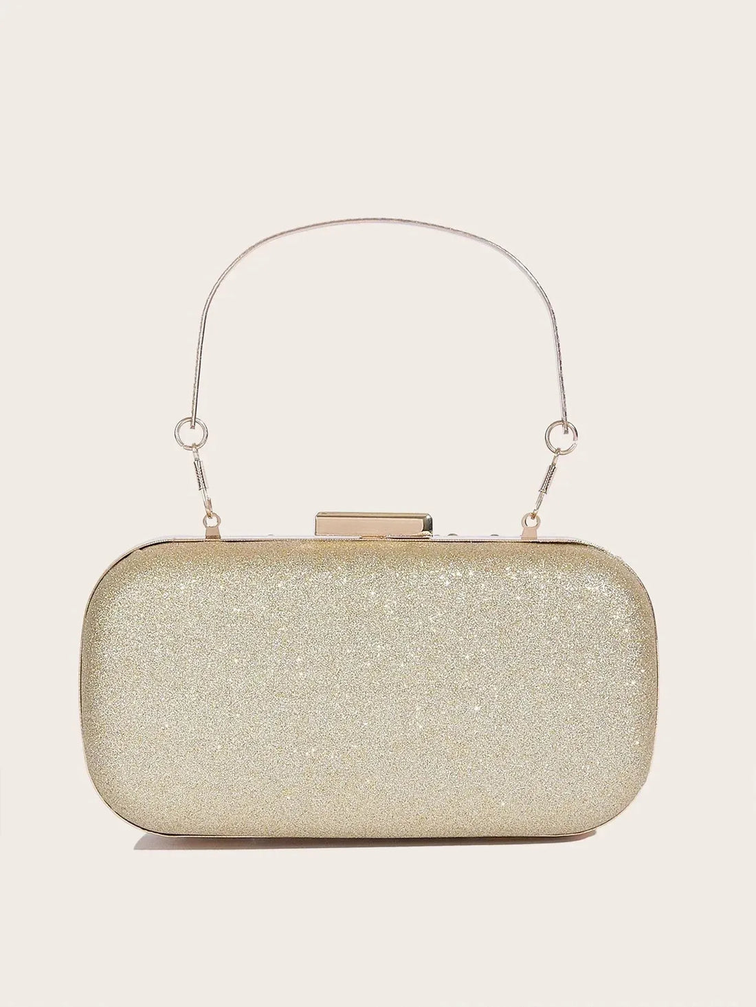 fashionable and shiny Corduroy dinner bag, lady's wedding handbag for party and dance Gold