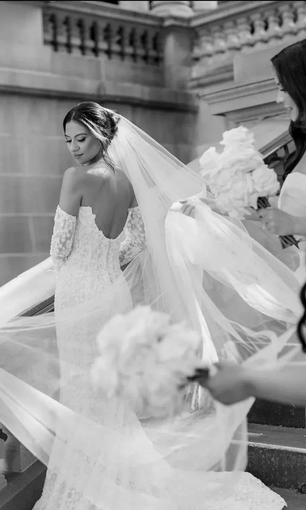 Vestido De Novia De Manga Larga De sirena, Vestido De Novia De