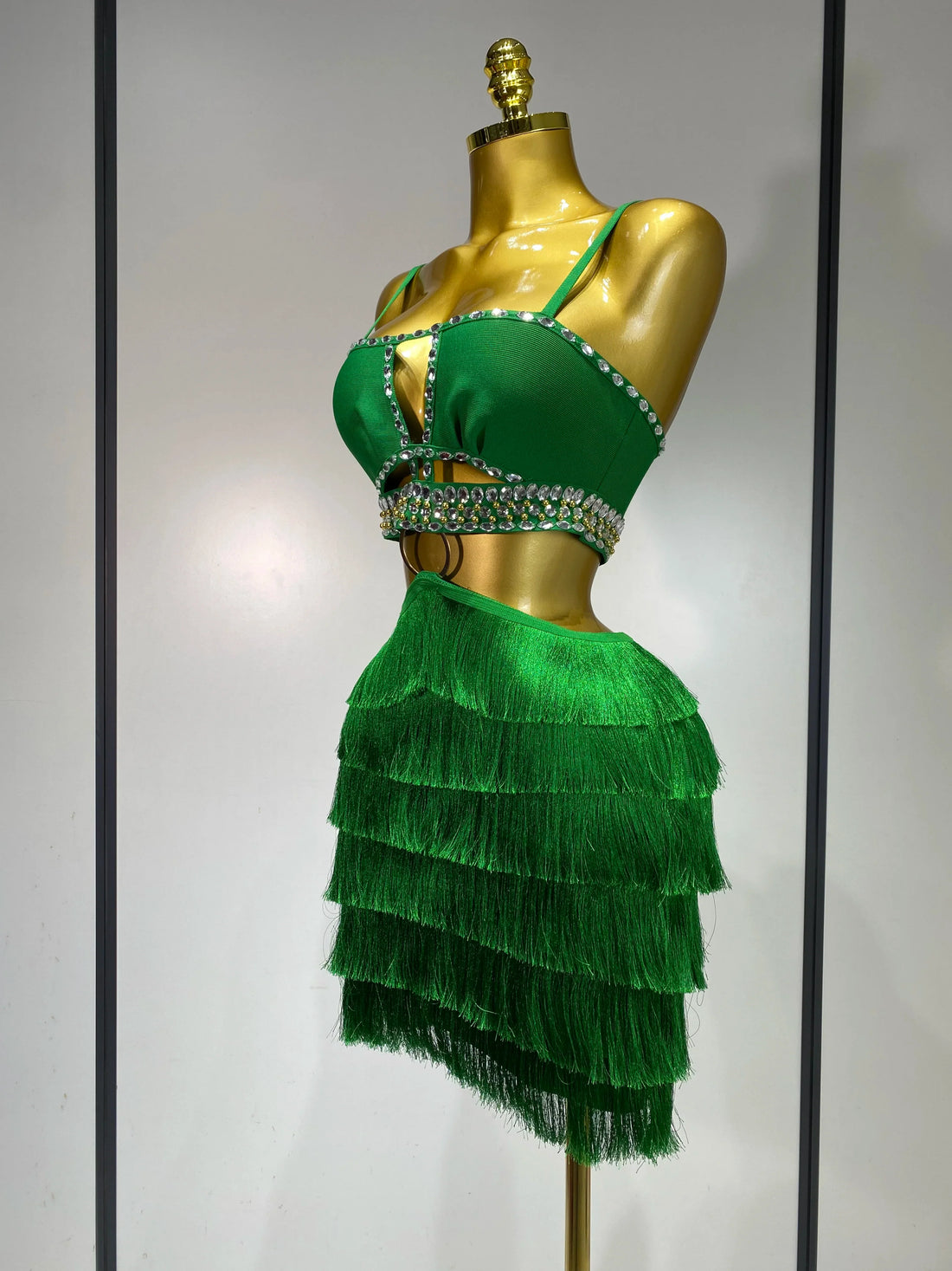 Sexy Sling Backless Dress Women Green Bodycon Bandage Dress  Celebrity Elegant Evening Club Luxury Birthday Party Dresses