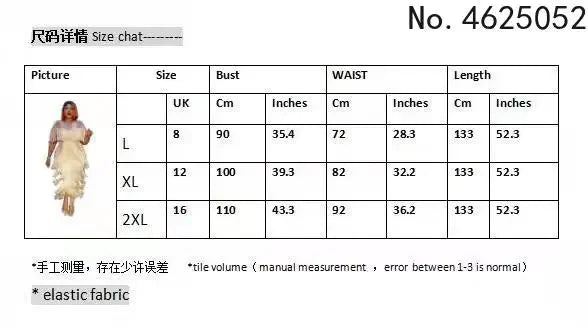 2024 Women Short Sleeve Round Neck Fashion Sexy Celebrity Banquet Tassel Hot Diamond Large Dress