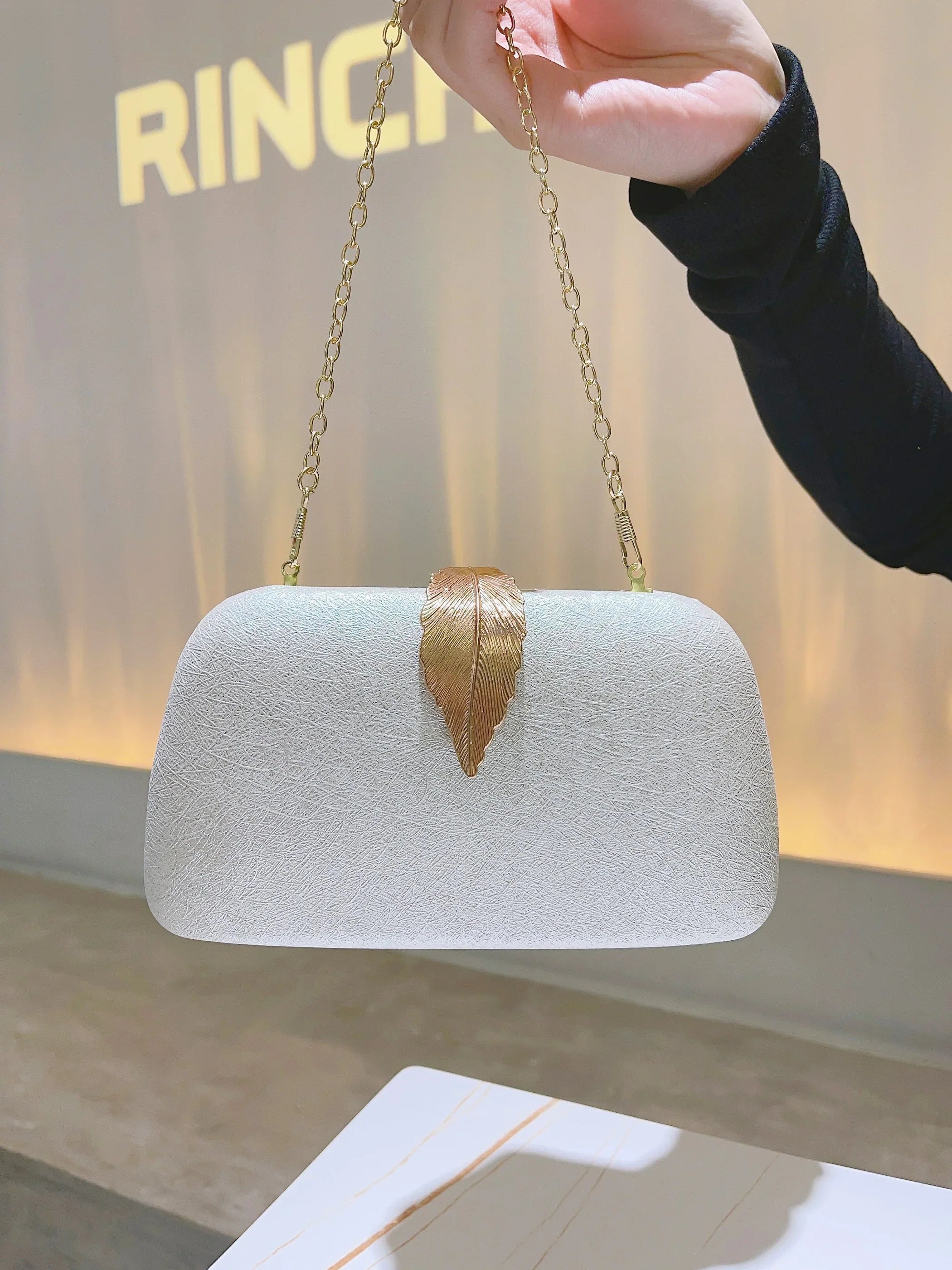 Abend-Clutch für Damen, modische Handtasche für formelle Abendessen, Brautjungfern-Hochzeits-Clutch, luxuriöse Schultertasche mit Kette, Cocktailparty-Geldbörse 