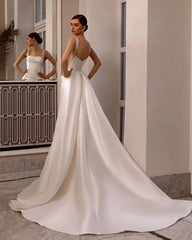 staccabile 2 in 1 abito da sposa sirena corganza di perline con ricamo a cuore posteriore sposa senza maniche vestido de nolia