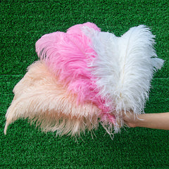 Fluffy Pink Ostrich Feathers 50cm Long for Wedding Party Home Tablecenter Decor Needlework Accessories Crafts Plume  Wholesale