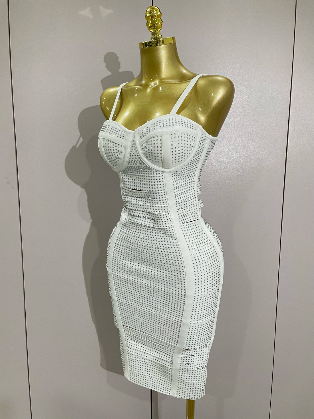 Shiny Diamond White Sleeveless V-neck Slim Short Dress  Women Elegant Evening Club Prom Birthday Cocktail Dresses Vestido