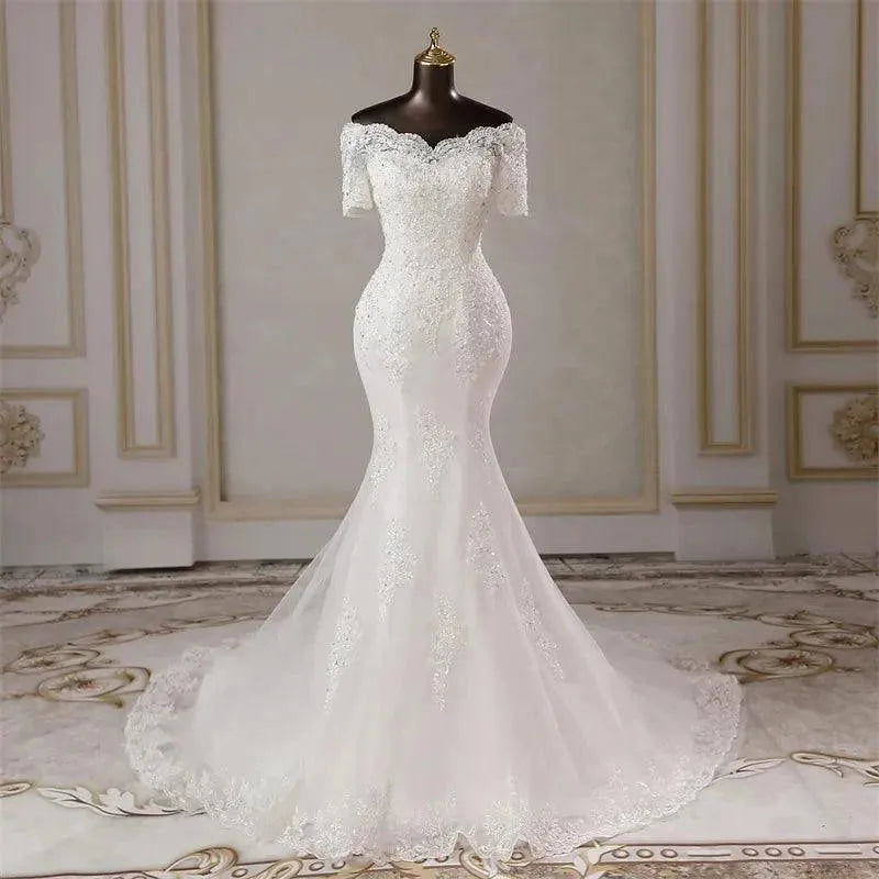 Wedding dresses for women mermaid dress Party dress vestidos de novia sweetheart neck Women's dress Bride dresses ivory
