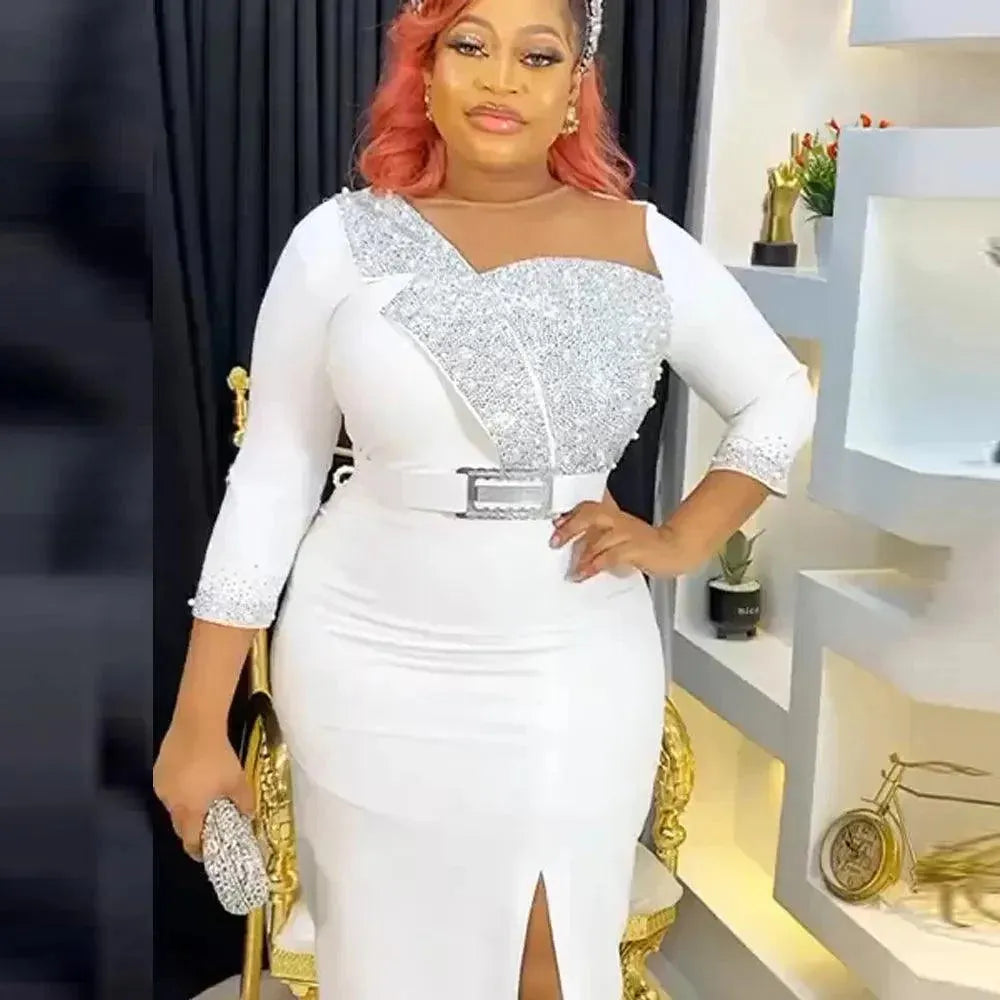 MD African Dresses Elegant Evening Gowns For Women New Wedding Party Dashiki Ankara Turkey Ladies Robe Africa Clothing