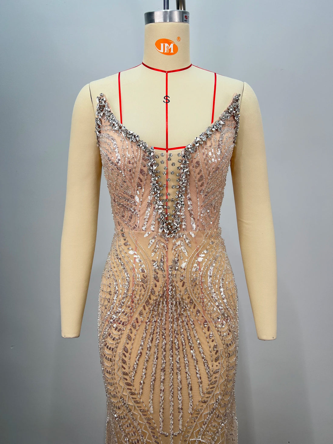 Luxury Diamond Champagne Sequins Sexy  Straplerss Ankle Length Dress Woman Birthday Party Dress Celebrity Cocktail Party Vestido