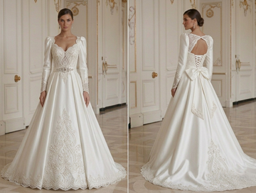 Satin Wedding Dress Classic Bridal Style