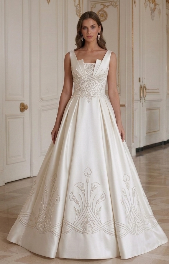 Satijnen Bruidsjurk Voor Moderne Bruid Elegante Stijl