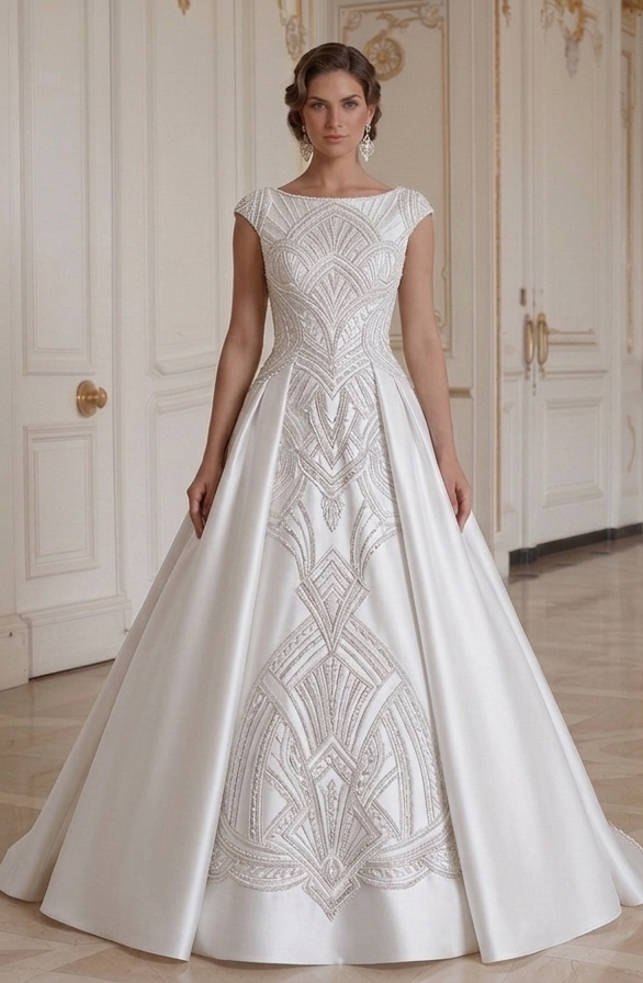 Satin Wedding Dress Luxury Bridal Collection