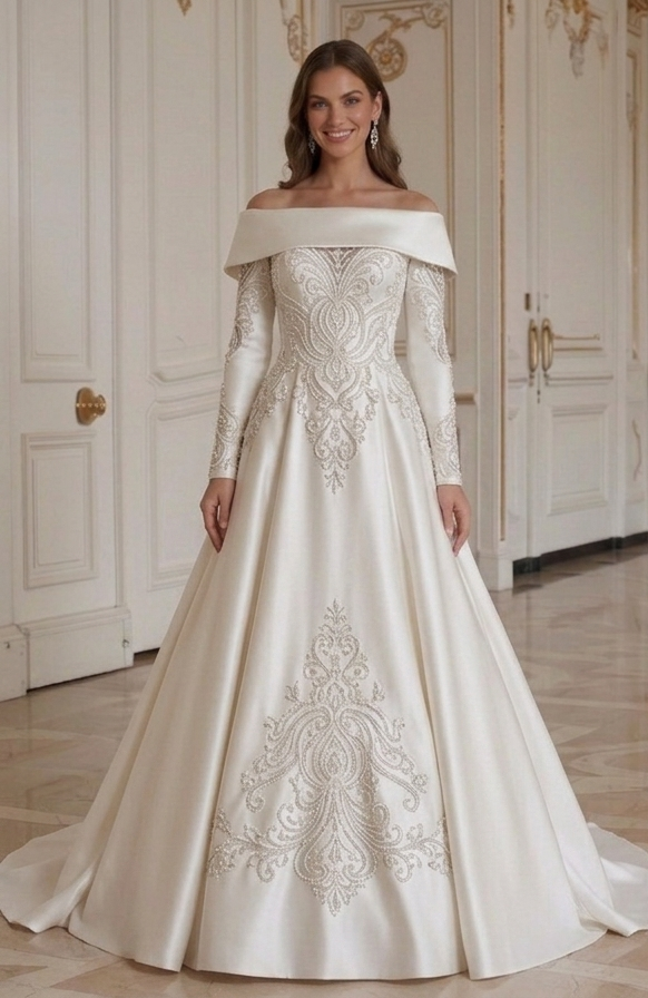 Satin Wedding Dress Timeless Bridal Style