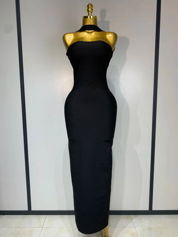 Women Sexy Backless Bodycon Bandage Dress Sleeveless Maxi Long Elegant Dresses  Luxury Birthday Dress Club Party Outfit