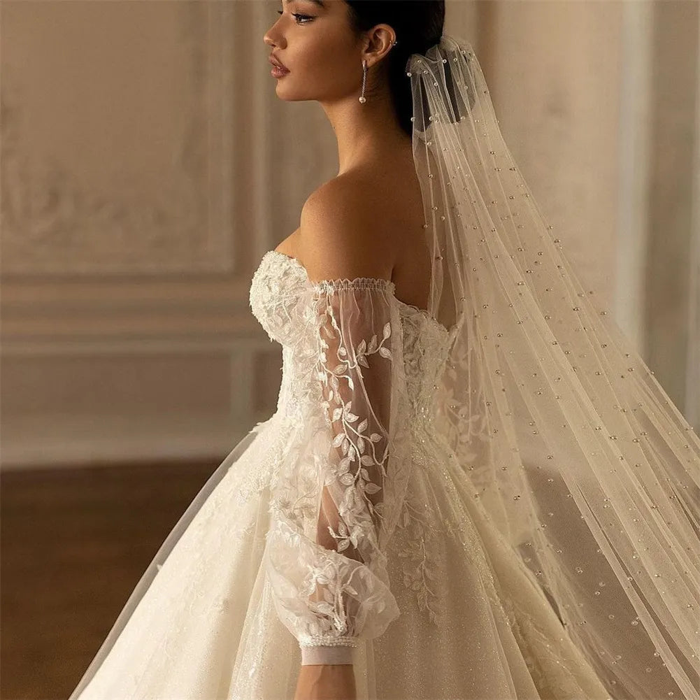 Voile de mariée en perles, doux, 1 niveau, voile de mariage perlé pour mariée, longueur cathédrale avec peigne, accessoires de mariage 