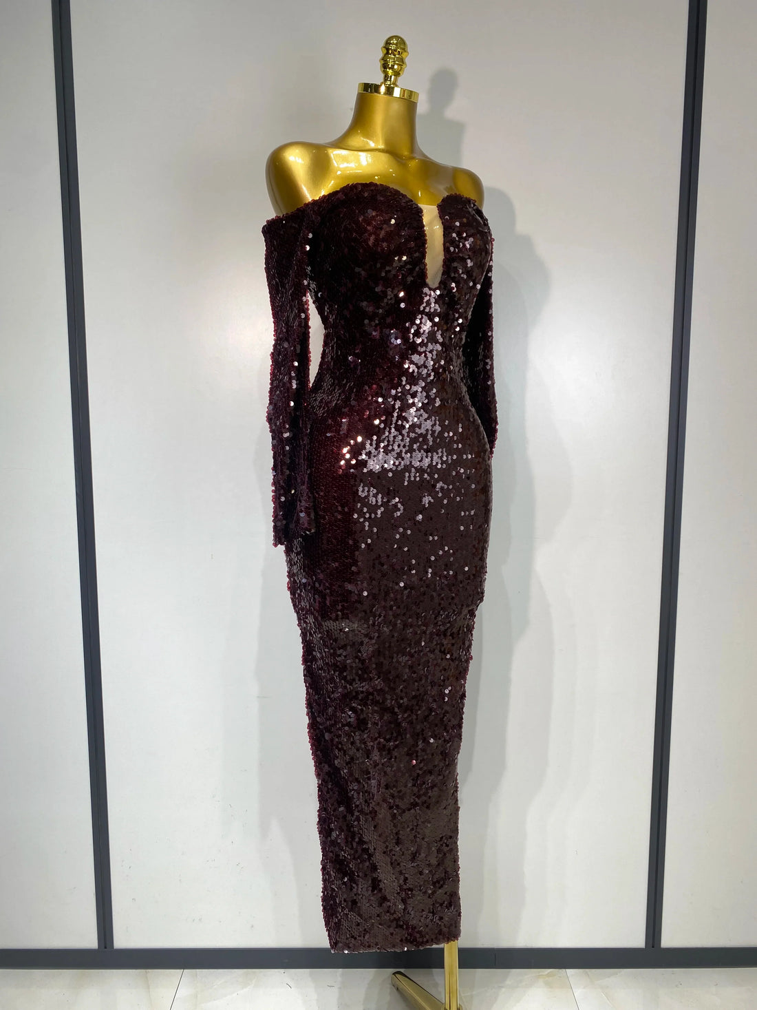 Women  Luxury Sequin Celebrity Sexy Off Shoulder Long Bodycon Dress Elegant Evening Club Party  Fashion Birthday Dresses