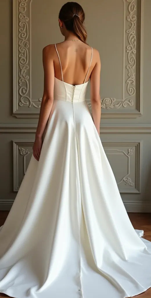 Wedding Dress Bridal Gown for Elegant & Exquisite Wedding Dress – Luxury Bridal Gown, Modern, High Couture, Custom-Made AI