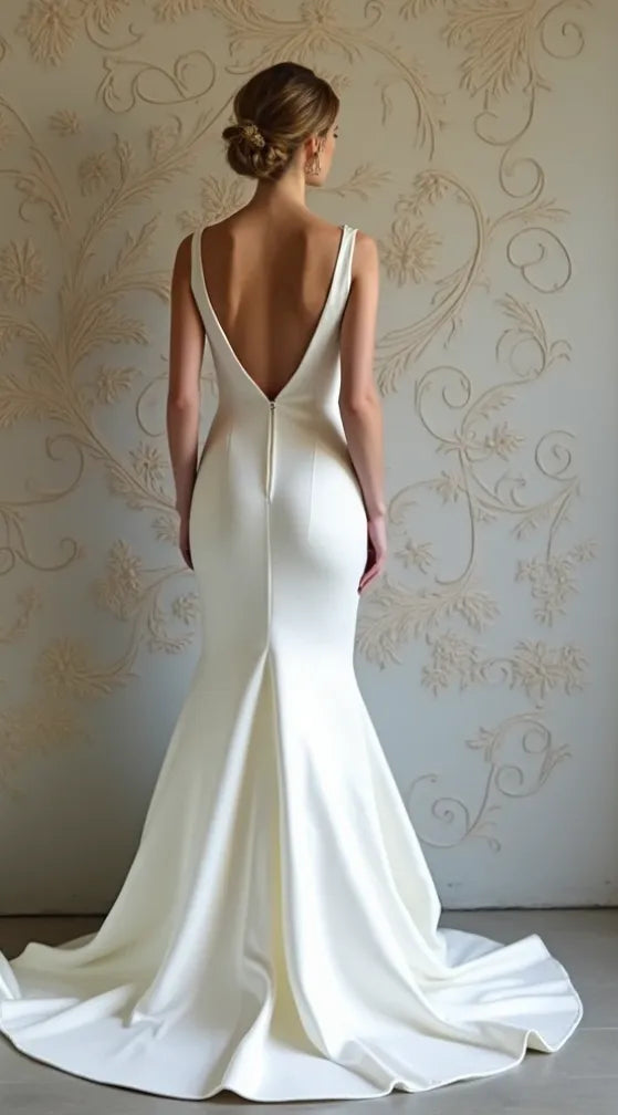 Wedding Dress Bridal Gown for Elegant & Exquisite Wedding Dress – Luxury Bridal Gown, Modern, High Couture, Custom-Made AI