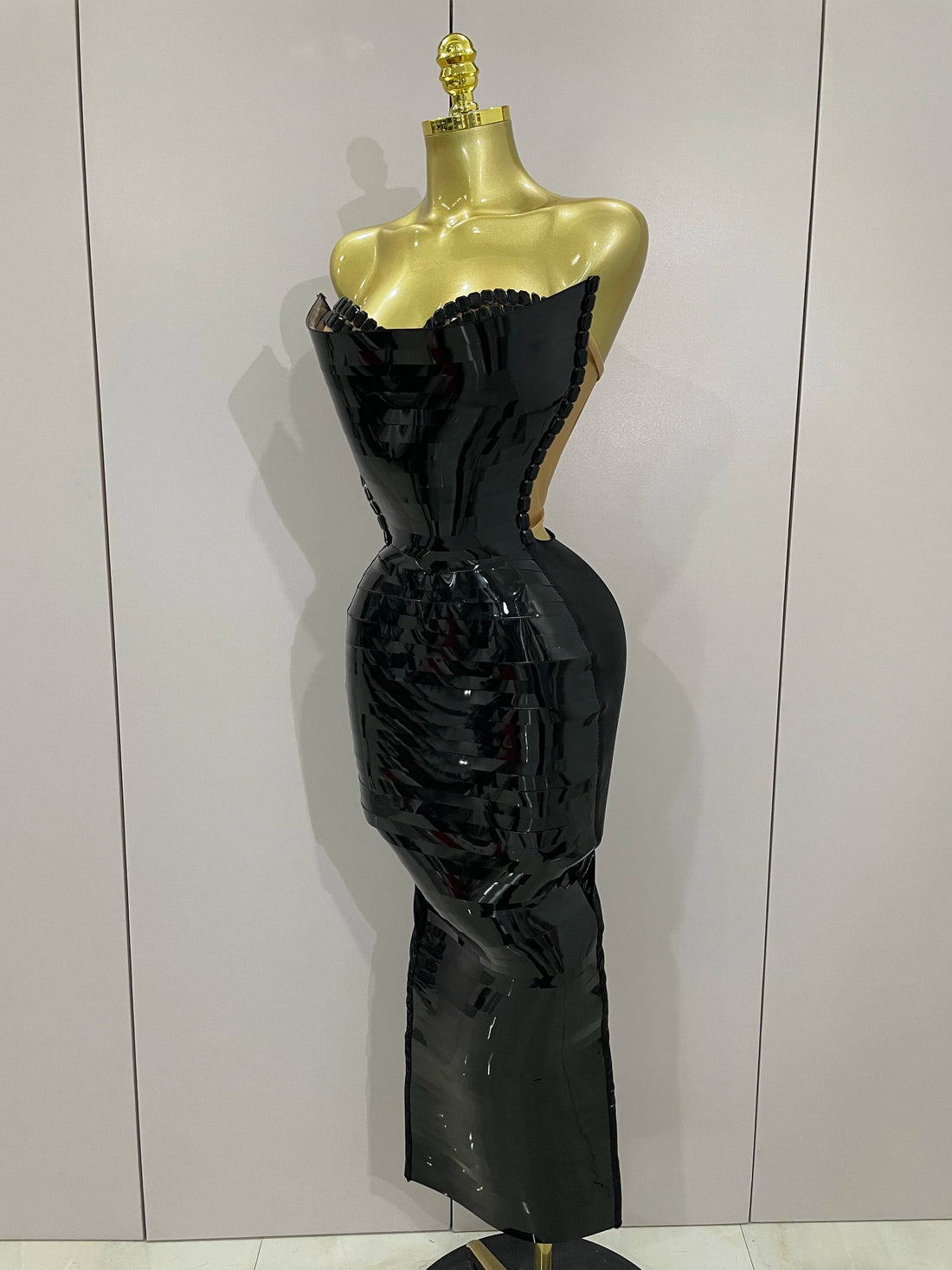 Black Shiny Sequin Sexy Chest Wrapped Dress 2025 New Women Fashion Eveing Celebrate Birthday Party Stage Costume