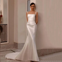 staccabile 2 in 1 abito da sposa sirena corganza di perline con ricamo a cuore posteriore sposa senza maniche vestido de nolia