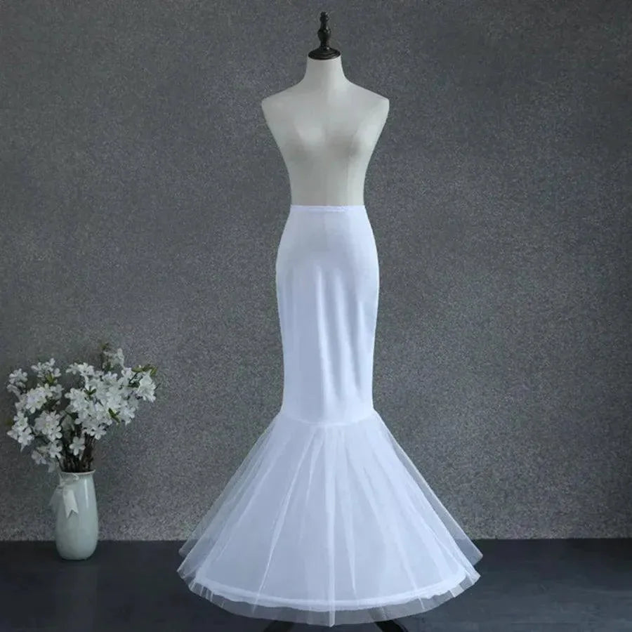 New Arrival White Mermaid Petticoat Underskirt Mariage Lolita Dress Bride boutique Petticoats Wedding Accessories WHITE