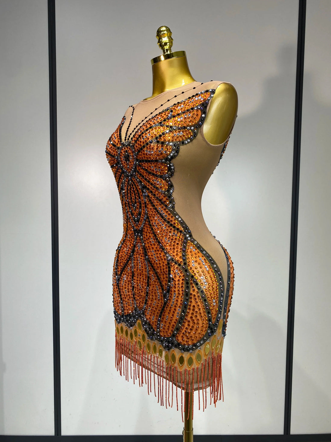 Sparkly Rhinestones Mesh Short Dress 2025 Sexy Sleeveless Luxury Birthday Evening Party Gown Performance Singer Stage Outfit