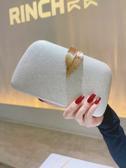 Abend-Clutch für Damen, modische Handtasche für formelle Abendessen, Brautjungfern-Hochzeits-Clutch, luxuriöse Schultertasche mit Kette, Cocktailparty-Geldbörse 