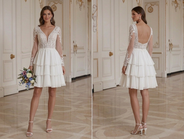 Short Wedding Dress For Beach Wedding Lightweight