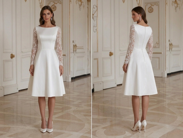Short Wedding Dress With Built In Support Bra