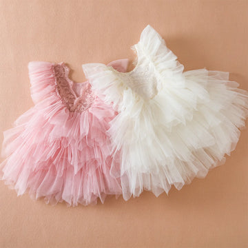 Summer Girls Birthday Dresses Pink Tulle Formal Event Costumes Girls First Communion Dresses Kids Dresses Sarah Houston