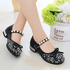 Summer Girls Shoes Bead Mary Janes Flats Fling Princess Glitter Shoes Baby Dance Shoes Kids Sandals Children Wedding Shoes Gold Sarah Houston