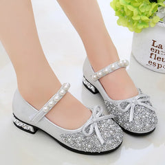 Summer Girls Shoes Bead Mary Janes Flats Fling Princess Glitter Shoes Baby Dance Shoes Kids Sandals Children Wedding Shoes Gold Sarah Houston