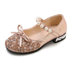 Summer Girls Shoes Bead Mary Janes Flats Fling Princess Glitter Shoes Baby Dance Shoes Kids Sandals Children Wedding Shoes Gold Sarah Houston