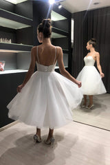 Simple Vestido de novi Satin Mermaid Princess Bridal Bow Dust Dress abito da sposa in tribunale Simple Court Dress