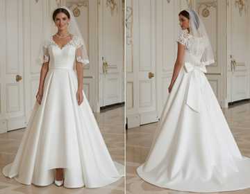 Robe de Mariée Vintage Style Classique des Années 1950