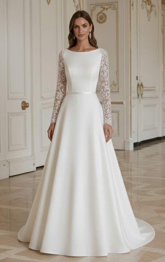 Rochie de mireasă vintage pentru nuntă intimă