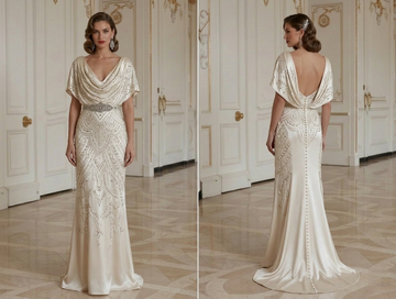 Vintage Wedding Dress For Reception Vintage Glam