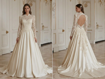 Vintage Wedding Dress With Open Back Vintage Bridal