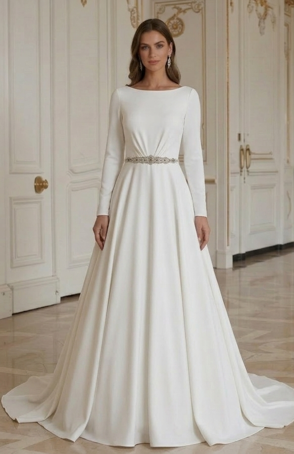 Rochie de mireasă vintage cu croială confortabilă elastică