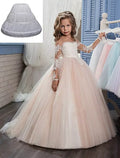 White Petticoat for Kids Jupon Crinoline Cancan Slip Mariage 3 Hoops Wedding Accessories Underskirt Petticoat for Girl Dress Sarah Houston