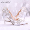 Women Shoe Pointy Water Drill Banquet Party Birthday Bridal Wedding Shoes Fashion Sexy High Heel Ladies Shoe 2023 Sarah Houston