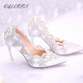 Women Shoe Pointy Water Drill Banquet Party Birthday Bridal Wedding Shoes Fashion Sexy High Heel Ladies Shoe 2023 Sarah Houston