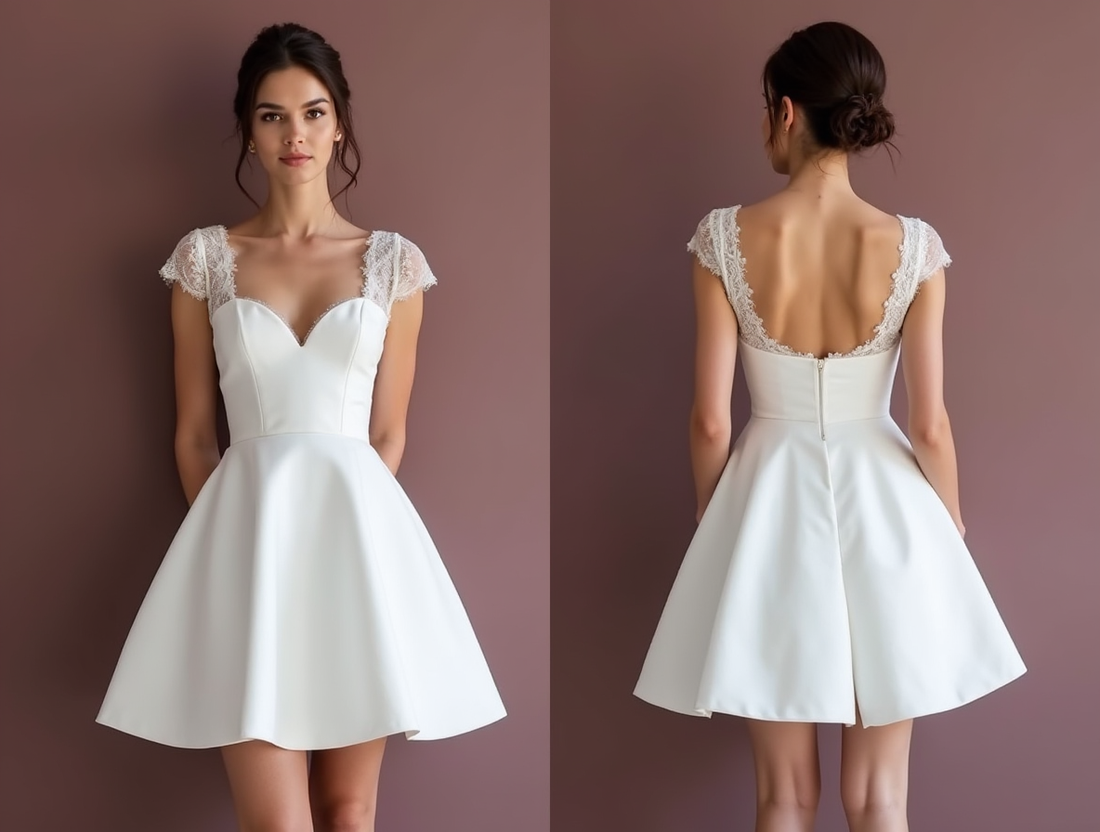 Sexy Short Wedding Dress and Mini Dress with a Backless Design for a Bold Look