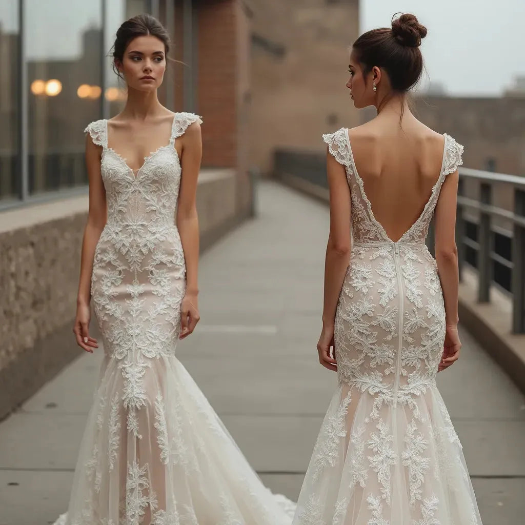 Classic Mermaid Wedding Dress for Brides Who Love Sophisticated Style