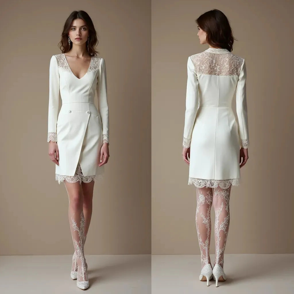Short Wedding Dress for Petite Brides, Perfect for Casual Weddings
