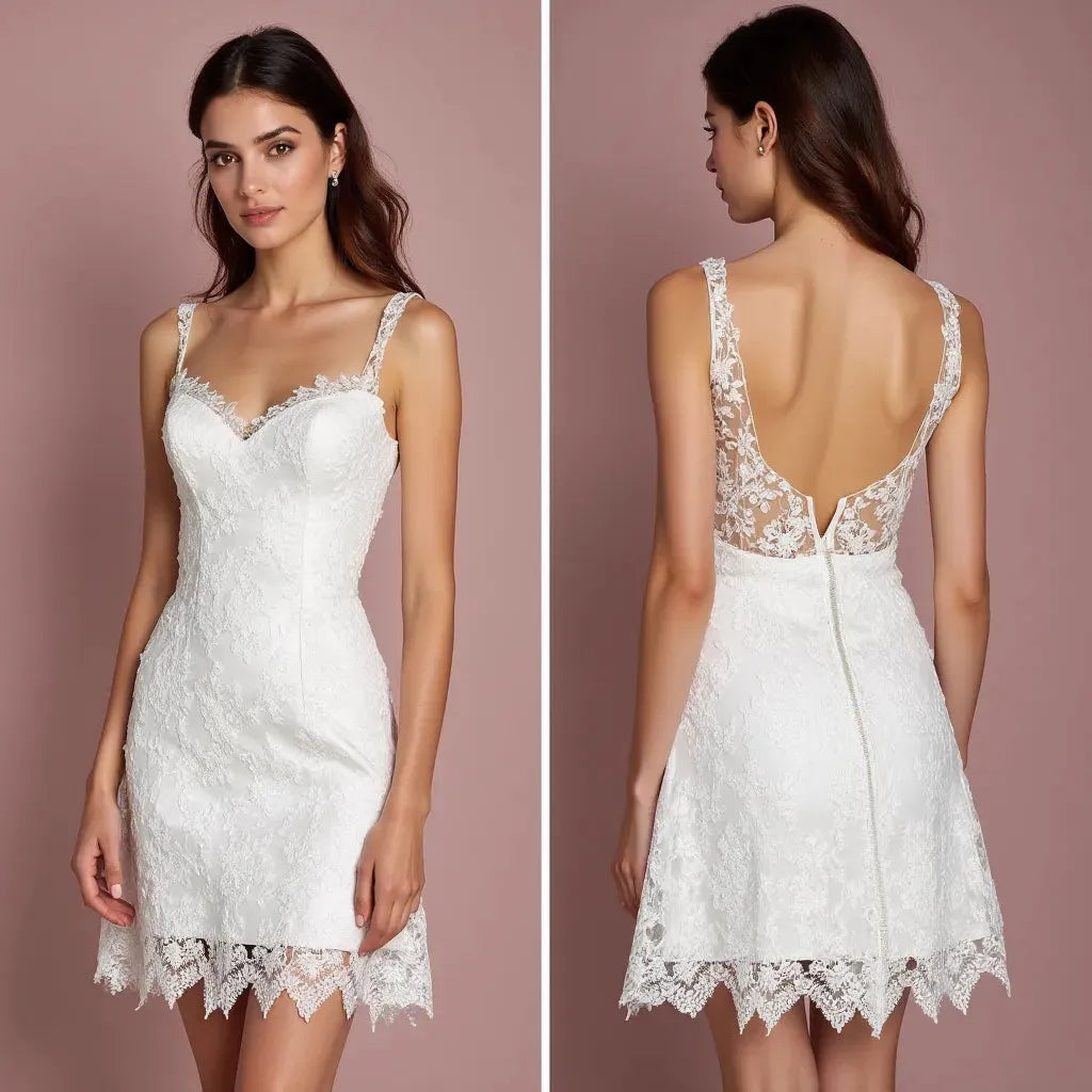 Short Wedding Dress with Timeless Style for Minimalist Brides