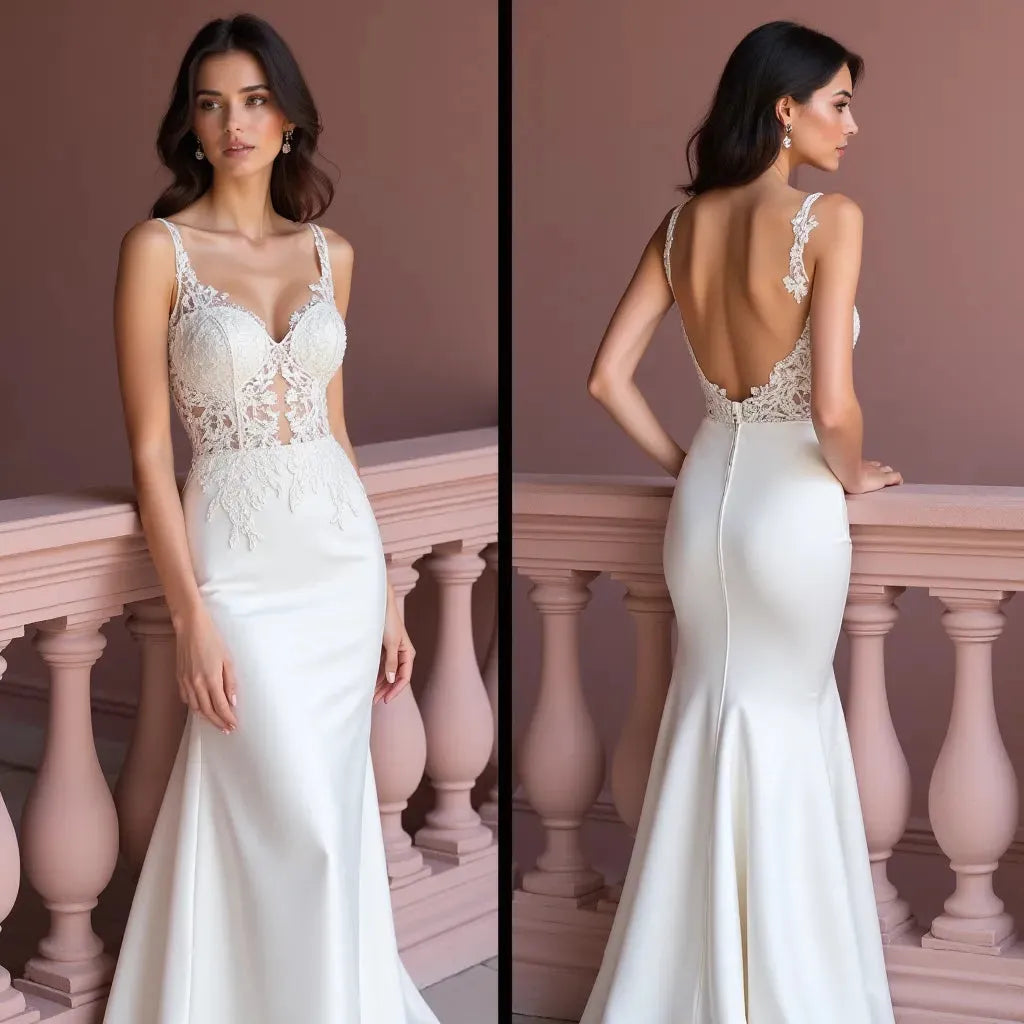 Sexy Mermaid Wedding Dress with a Flattering Fit for a Stunning Shape